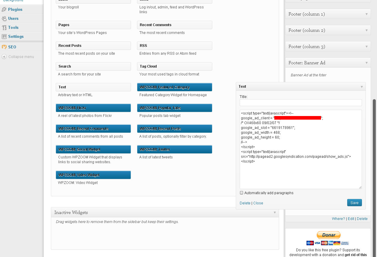 How to add widgetized and custom sidebars on WordPress theme