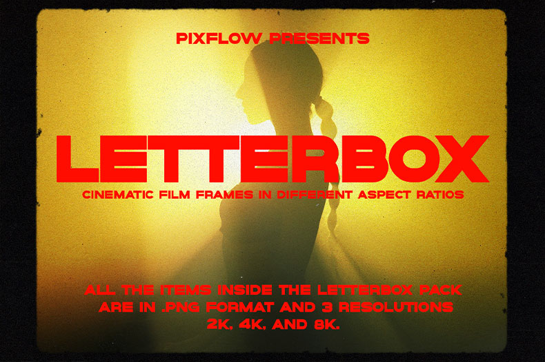 Letterbox Film Frames PNG