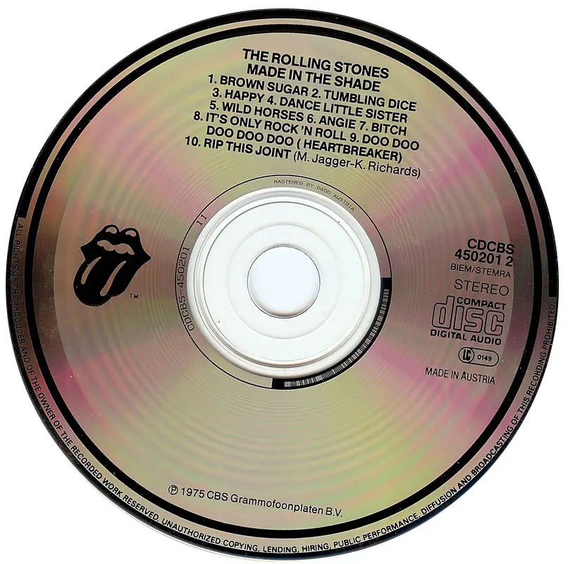 The Rolling Stones Made In The Shade (1975) [1987, CBS 450201 2