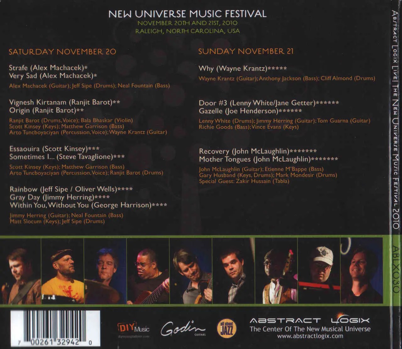 Various Artists Abstract Logix Live! The New Universe Music Festival 2010 (2011) {Abstract