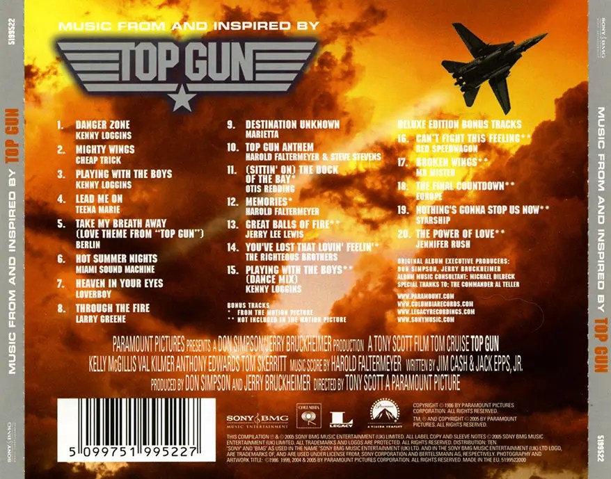 VA Music From and Inspired by TOP GUN (1986) Remastered Expanded