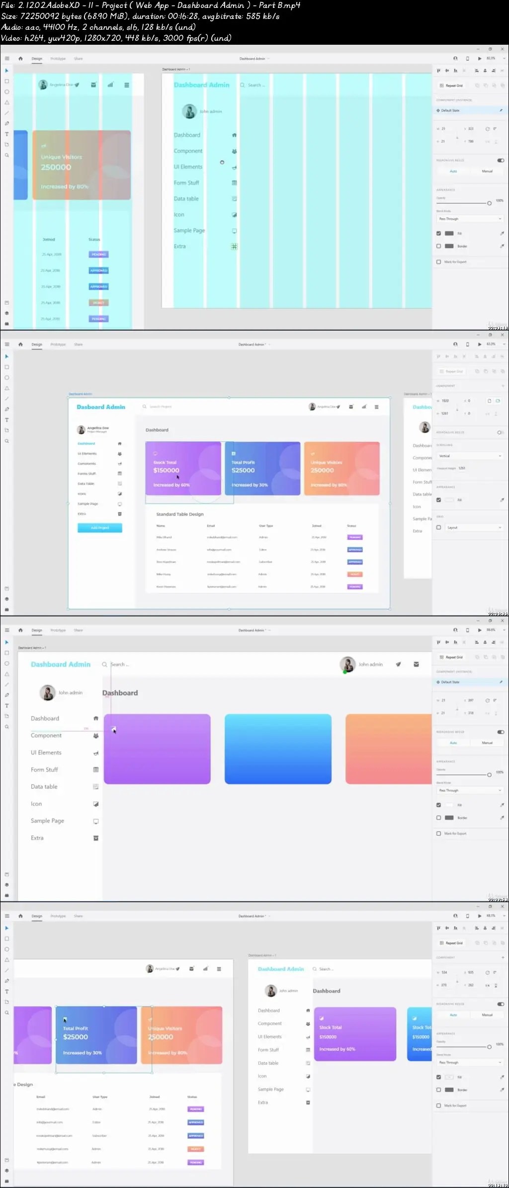 Adobe XD UI & UX Design with 8 real world project 2020 tuto / AvaxHome