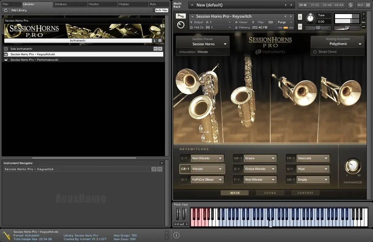 Native Instruments Session Horns Pro KONTAKT / AvaxHome