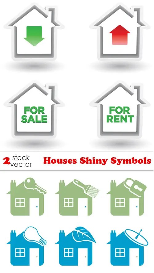Vectors Houses Shiny Symbols / AvaxHome