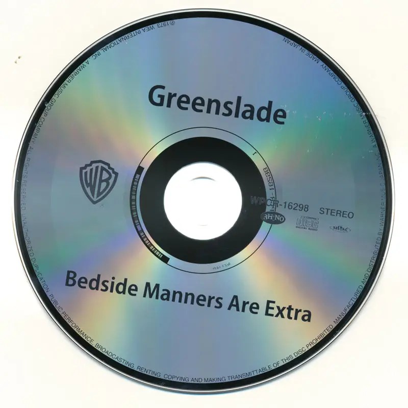 Greenslade Bedside Manners Are Extra (1973) [2015, Warner Music Japan