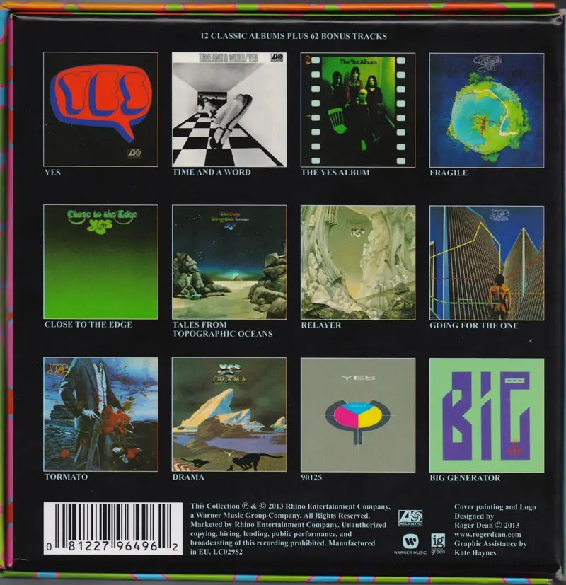 Yes The Studio Albums 19691987 [2013, 13CD BoxSet] / AvaxHome
