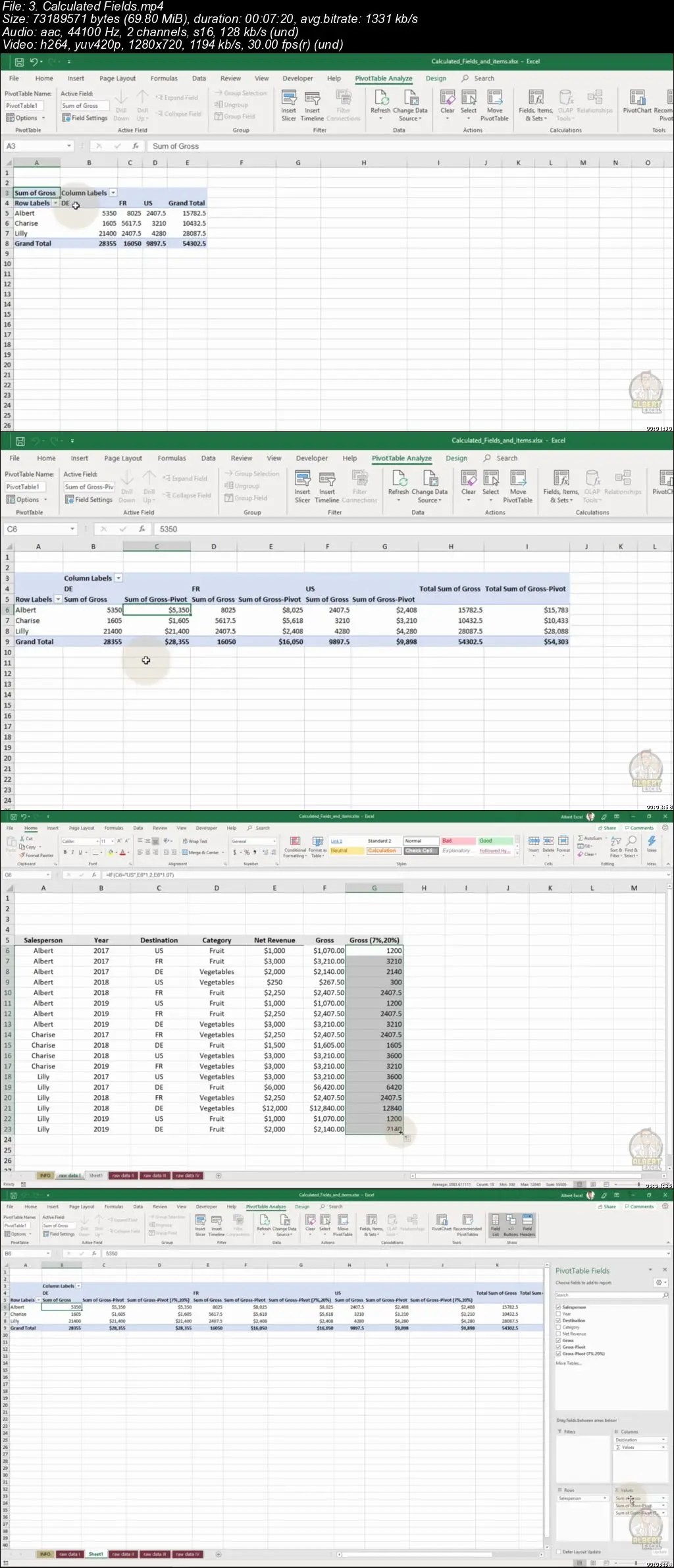 Excel Pivot Tables Master Data Analysis and Dashboards / AvaxHome