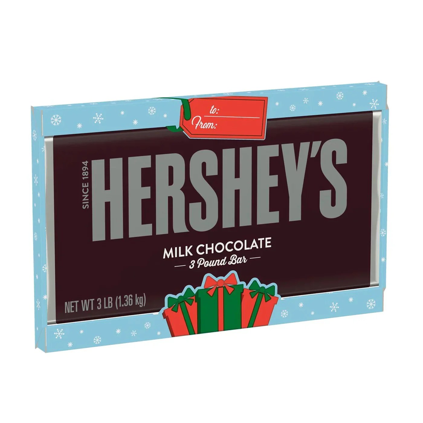 Hershey’s Milk Chocolate Christmas Gift Bar Pixie Candy Shoppe