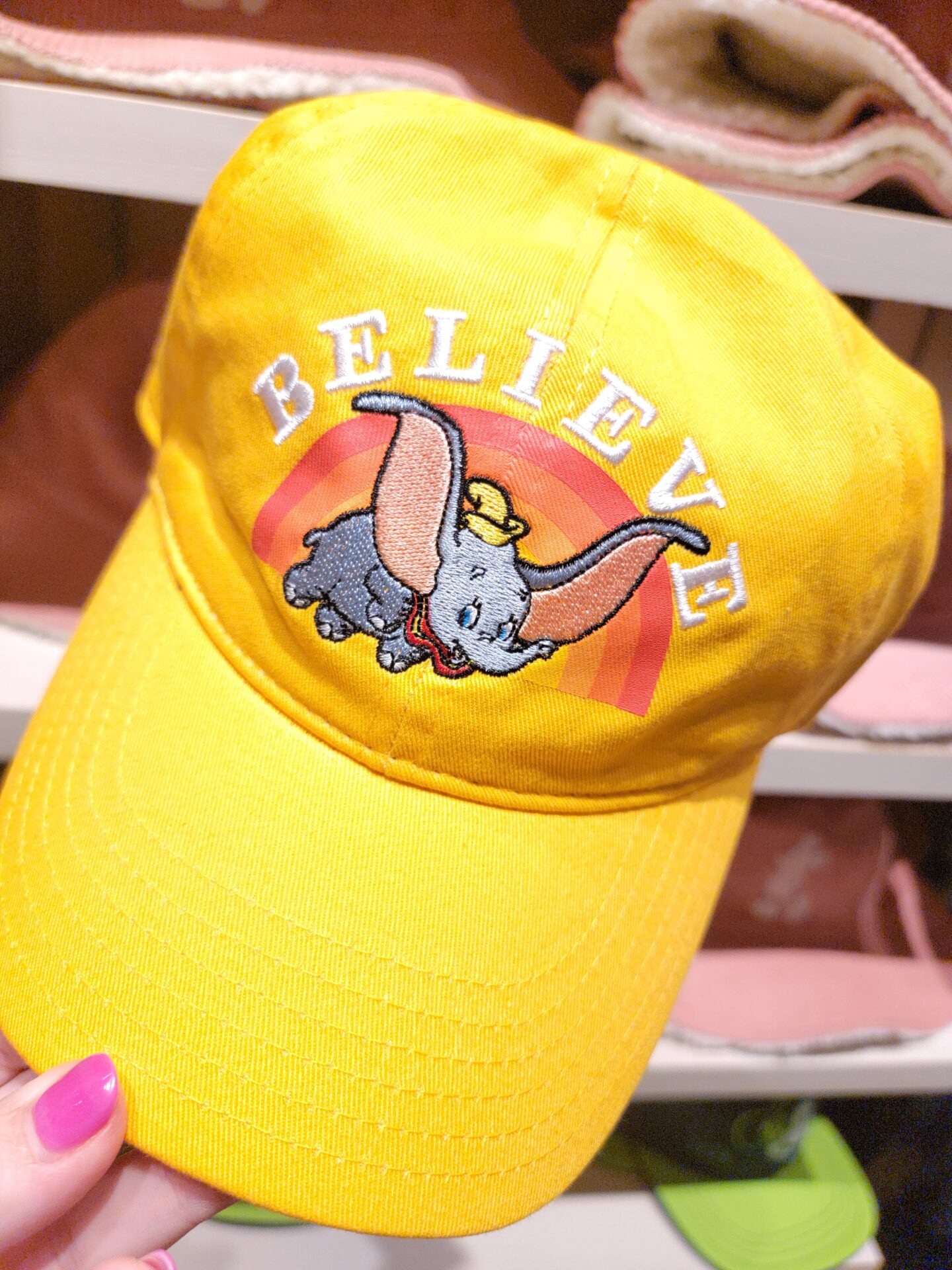 Disney Parks Yellow Believe Dumbo Hat Adult Pixie Purchases