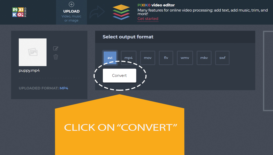Online MP4 to H.264 converter