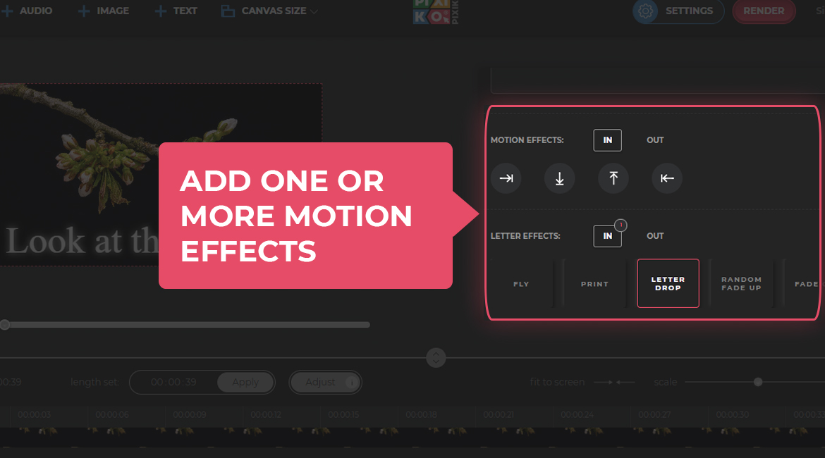 Pixiko 🔤 Add Text to Video Online Make your video readable