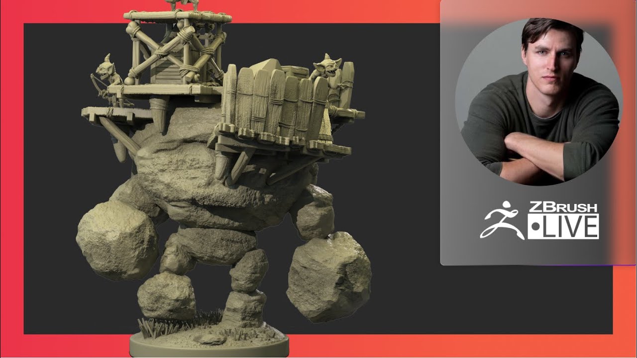 Breath of the Wild 2 Stone Talus Bokoblin Treehouse Ian Robinson ZBrush 2021.6 Pixologic