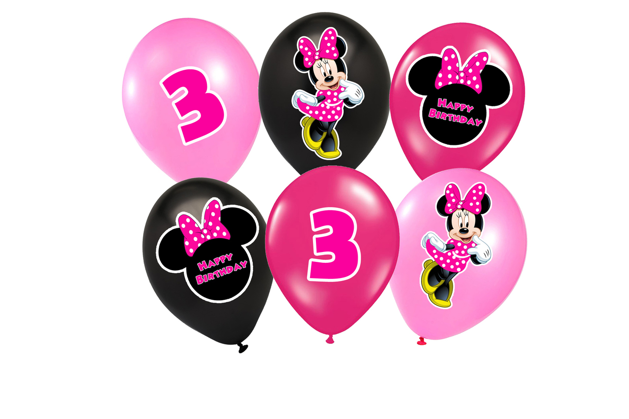 Goodinfo Minnie Mouse Happy 3rd Birthday Coloring Pages