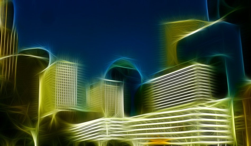 Abstract skyscrapers at cityscape free image download