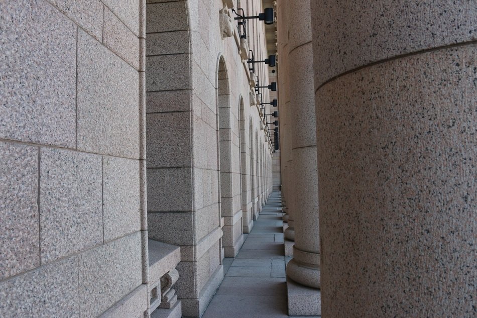 Stone pillars of a building free image download