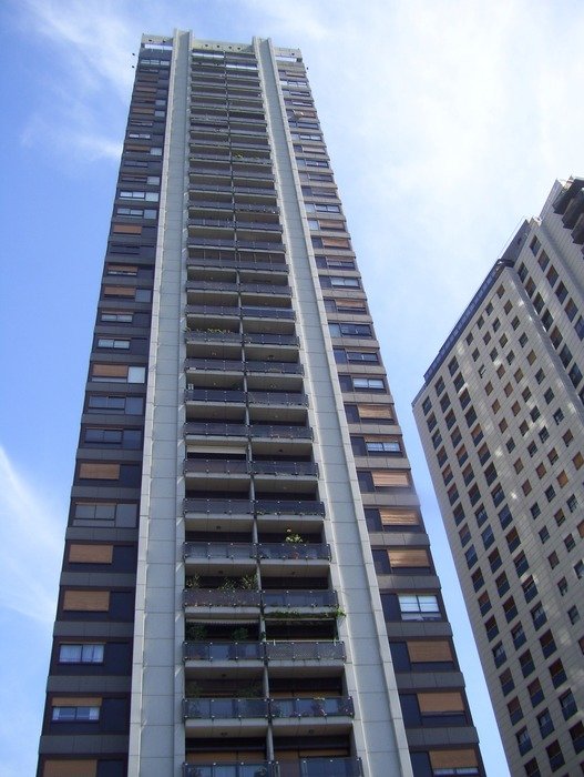High rise apartment buildings at sky, argentina, buenos aires free