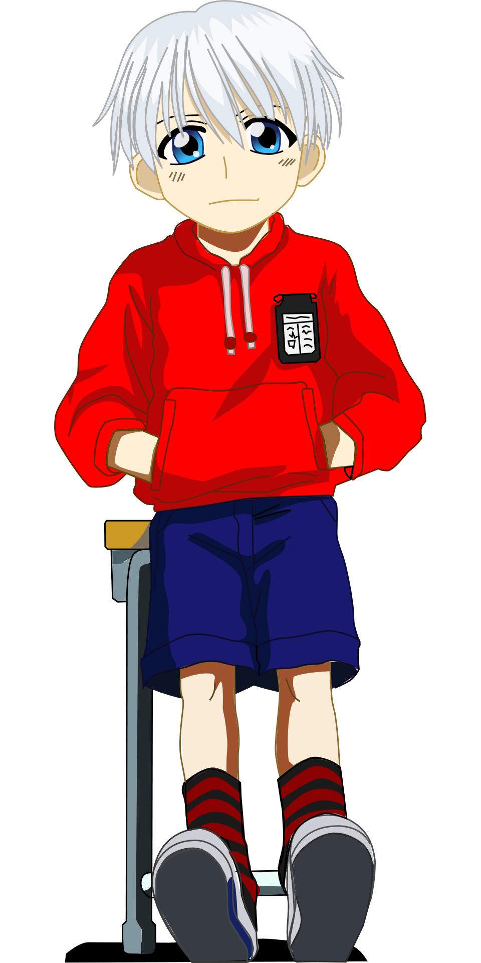 Drawing of Anime young boy free image download