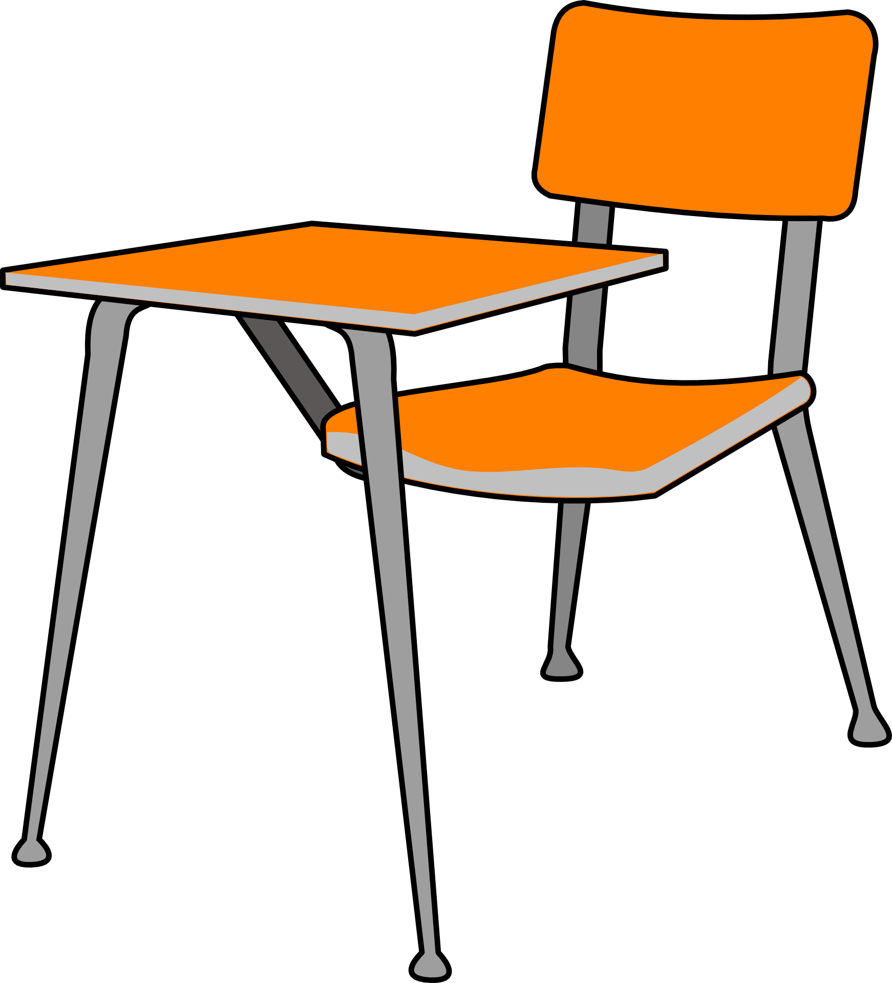 Desk school and chair drawing free image download