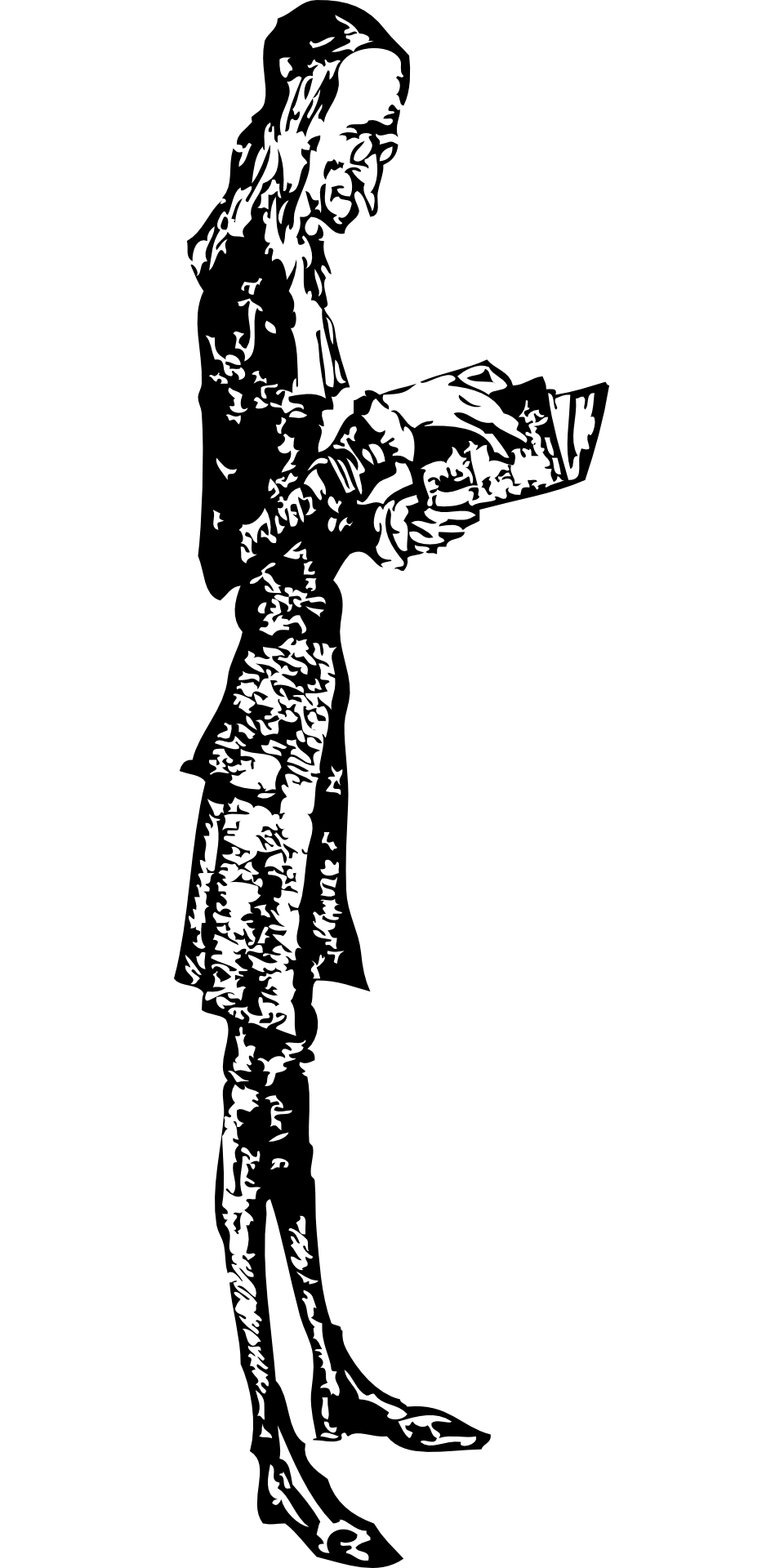 Man reading drawing free image download