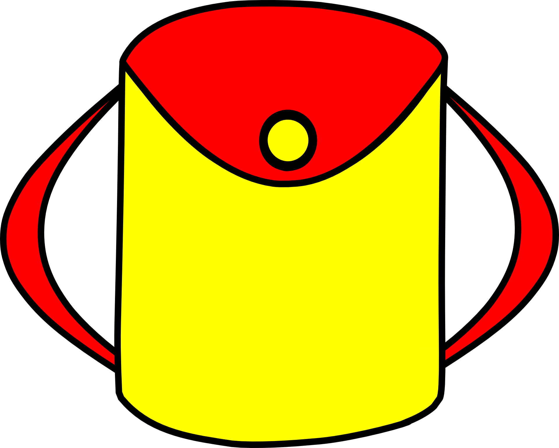 Red and yellow bag drawing free image download