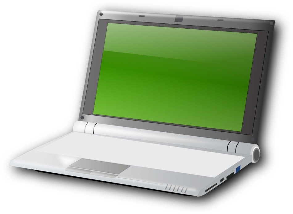 Green screen laptop free image download