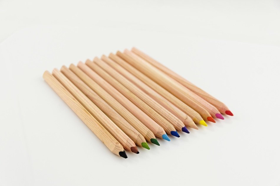 Wooden Colour pencils free image download