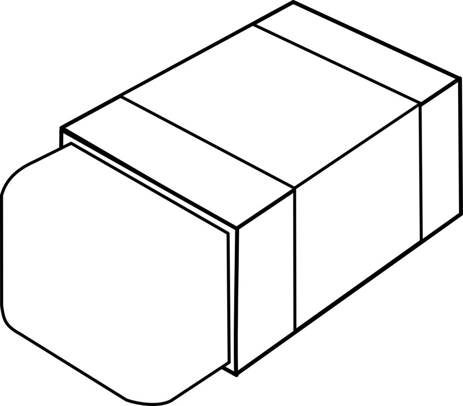 Drawing eraser, outline free image download
