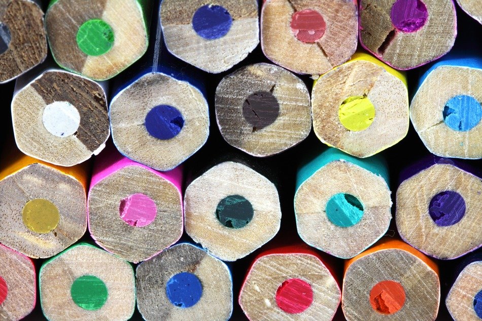 Wooden colored pencils free image download