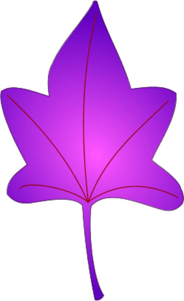 Clip Art of purple leaf free image download