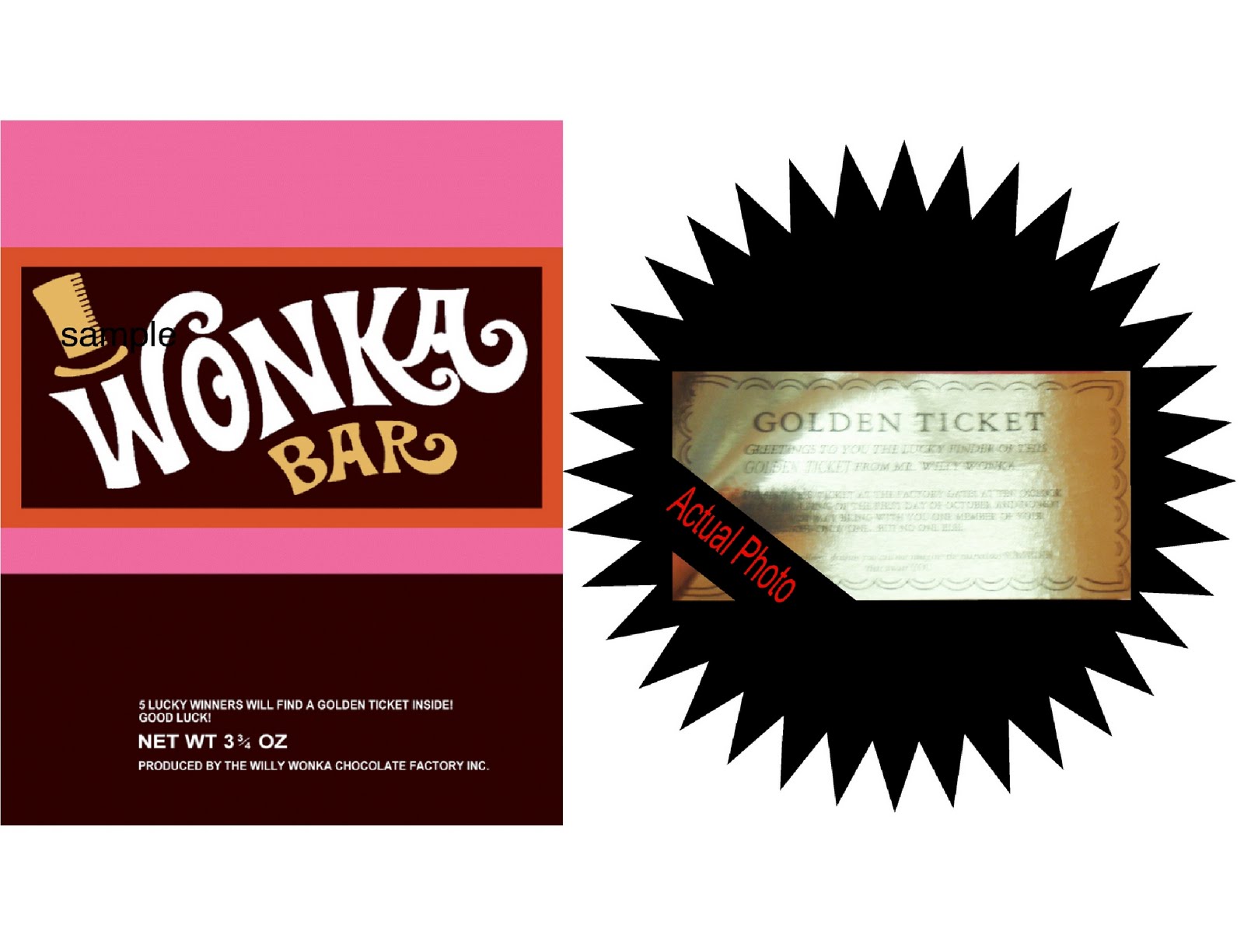 Willy Wonka Chocolate Bar Wrapper drawing free image download