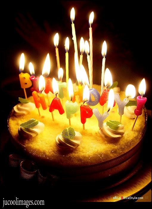 Happy Birthday Cake With Candles N4 free image download