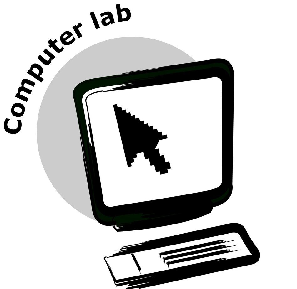 Computer lab drawing free image download