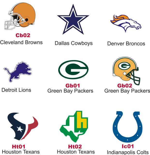 Black And White NFL Team Logos free image download