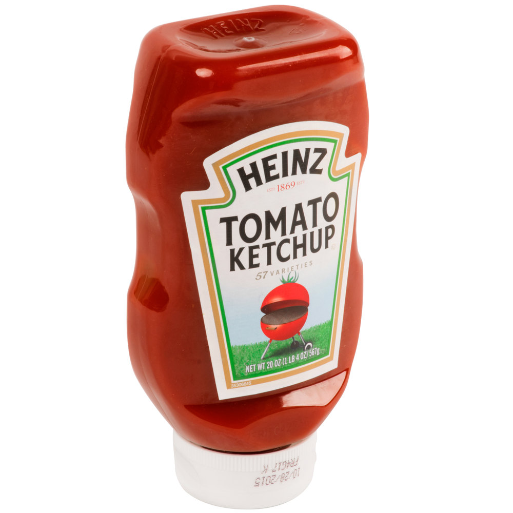 Photo of Heinz Ketchup Bottle on a white background free image download