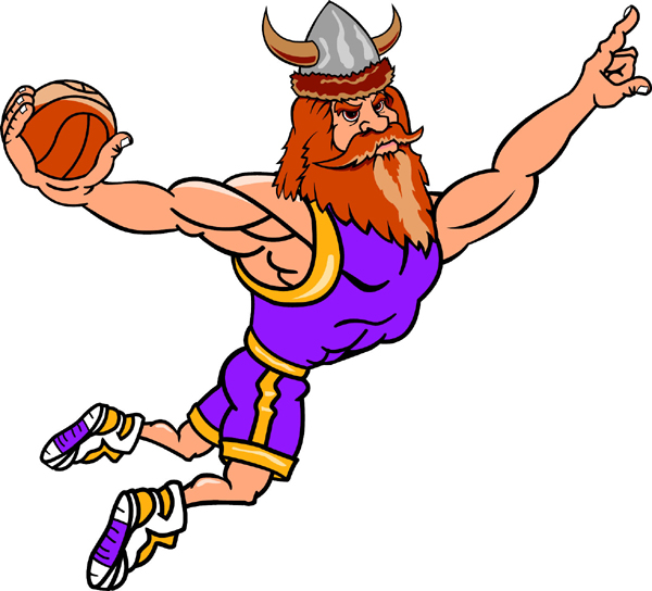 Vikings Basketball Logo Mascot free image download