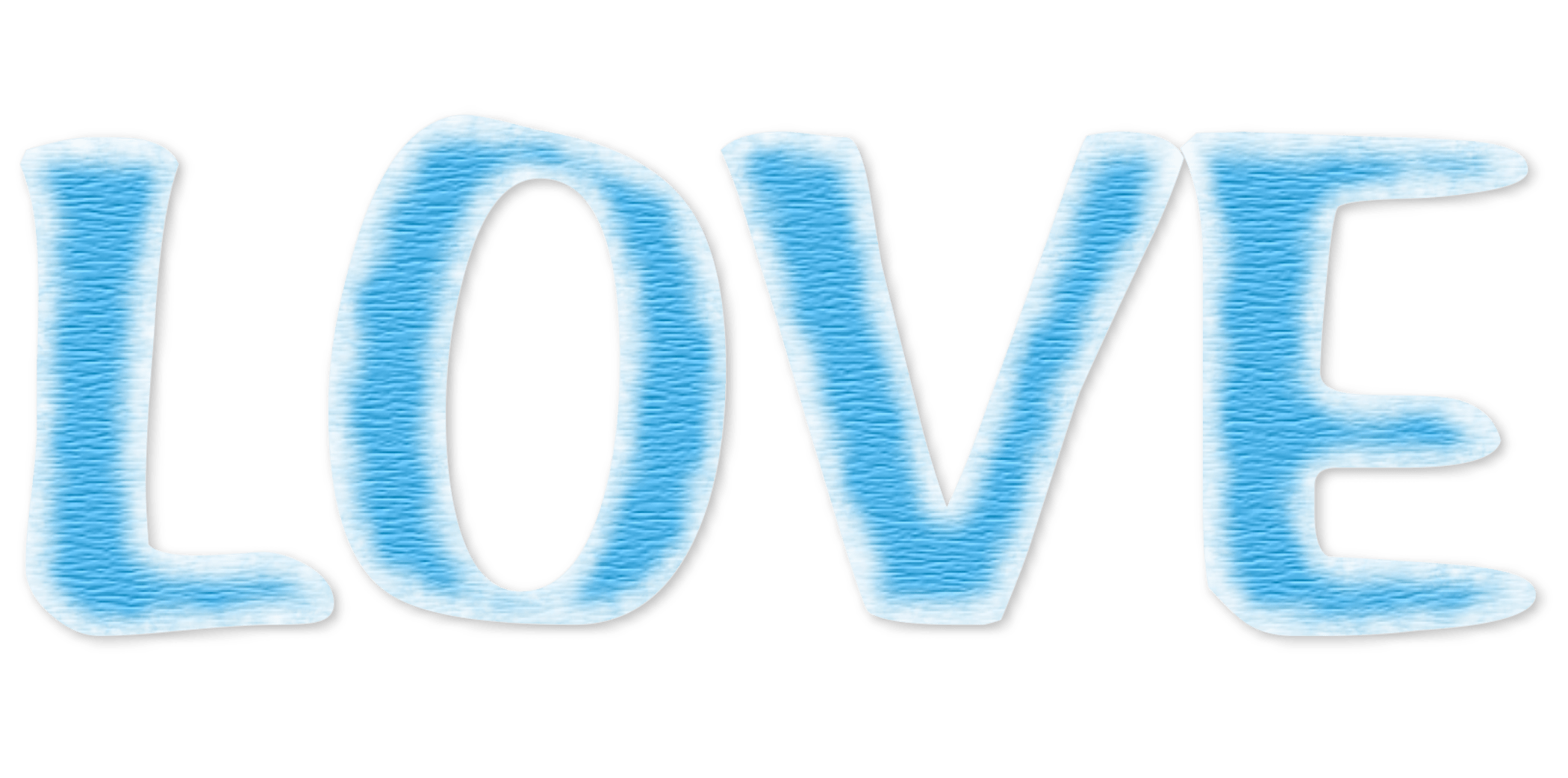 Blue graphic inscription love free image download