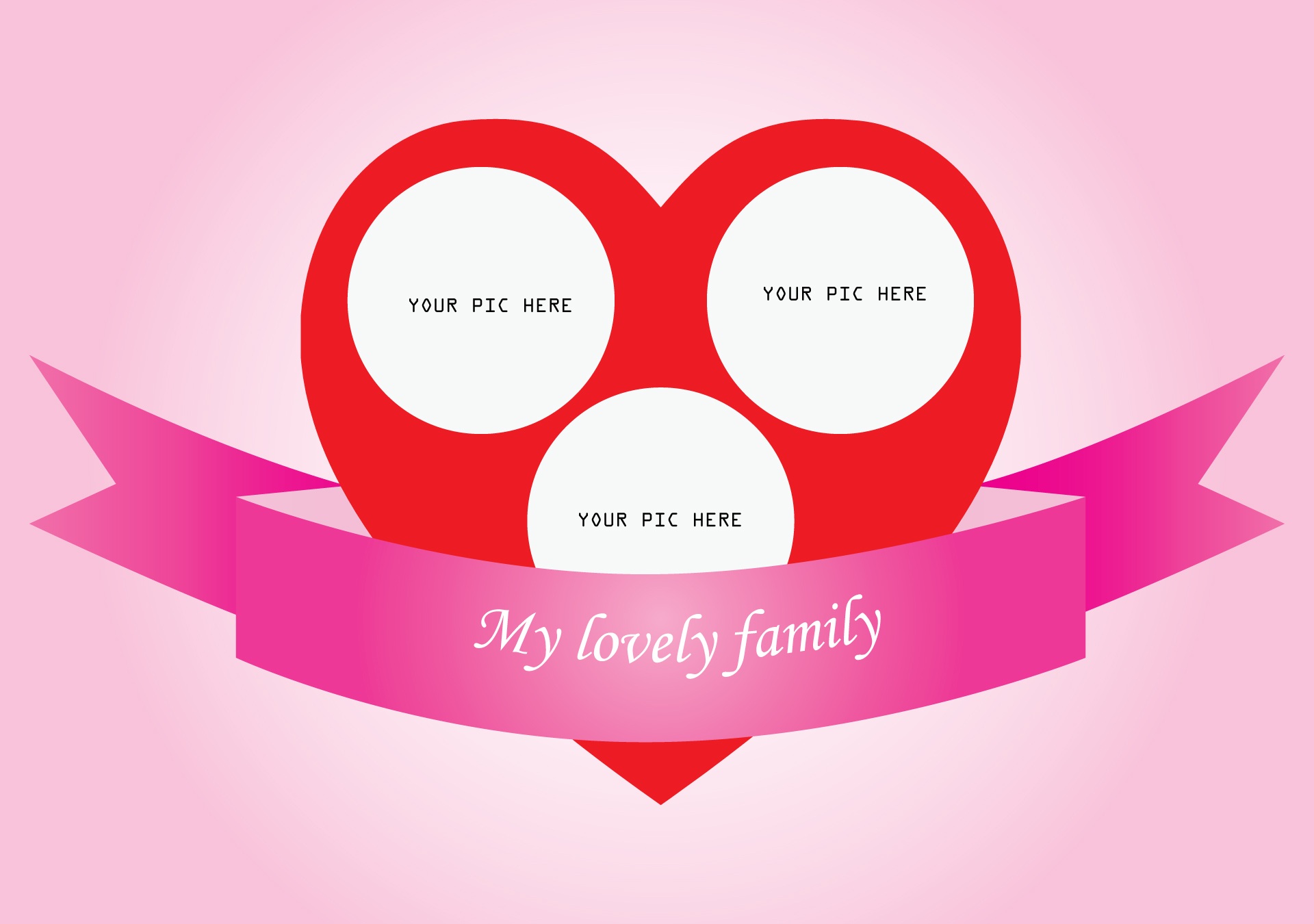 My lovely family photo frame free image download