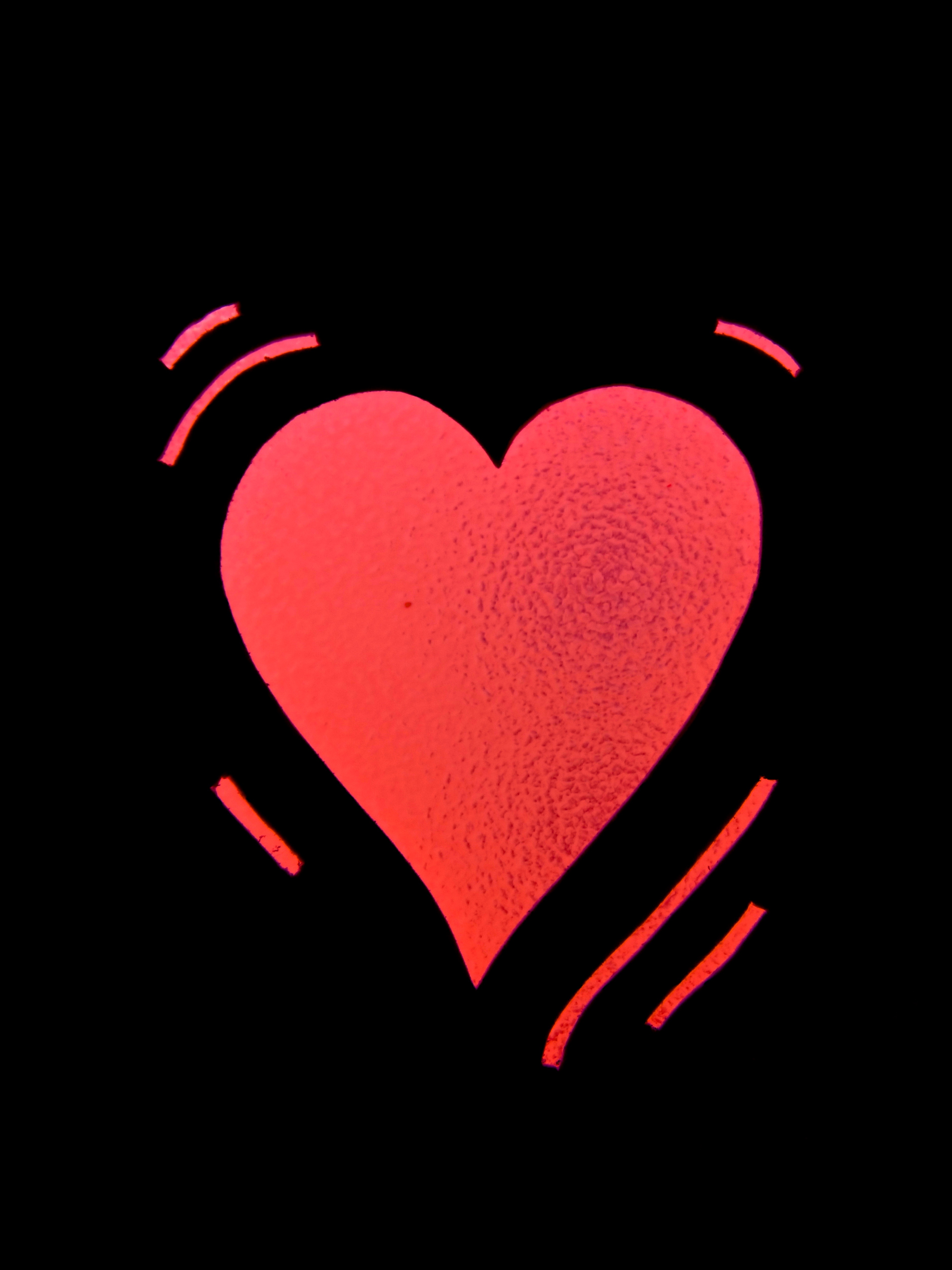 Red beating heart free image download