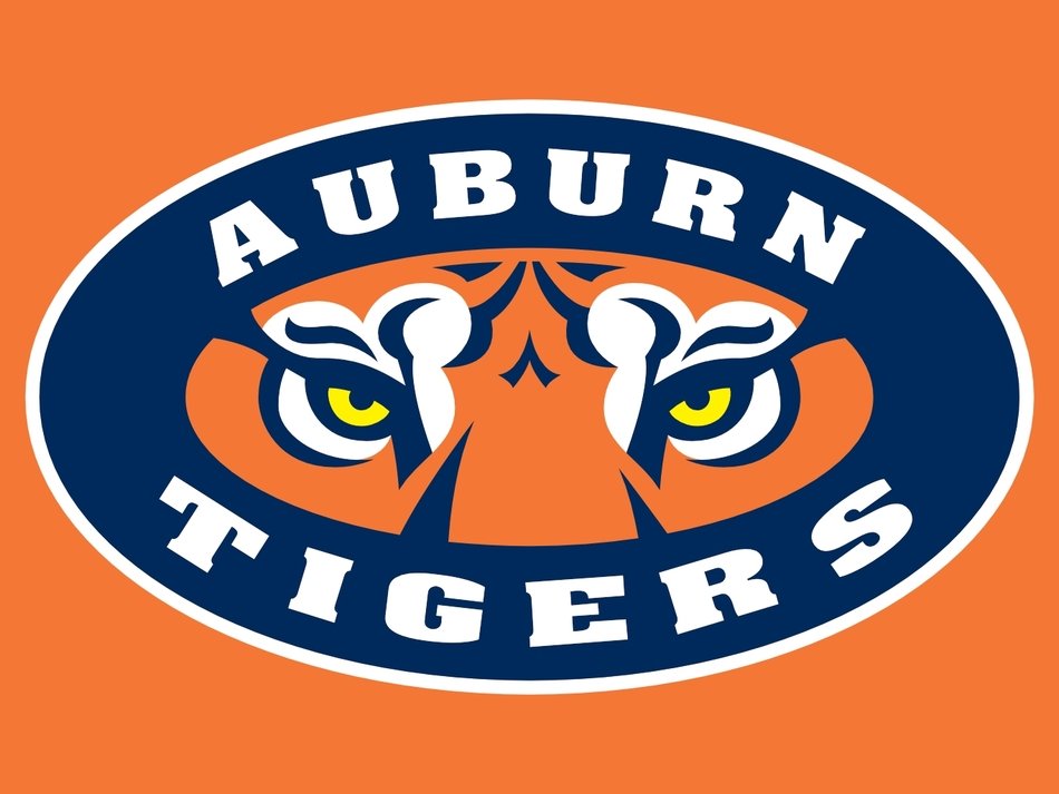 Auburn Tigers logo on an orange background free image download