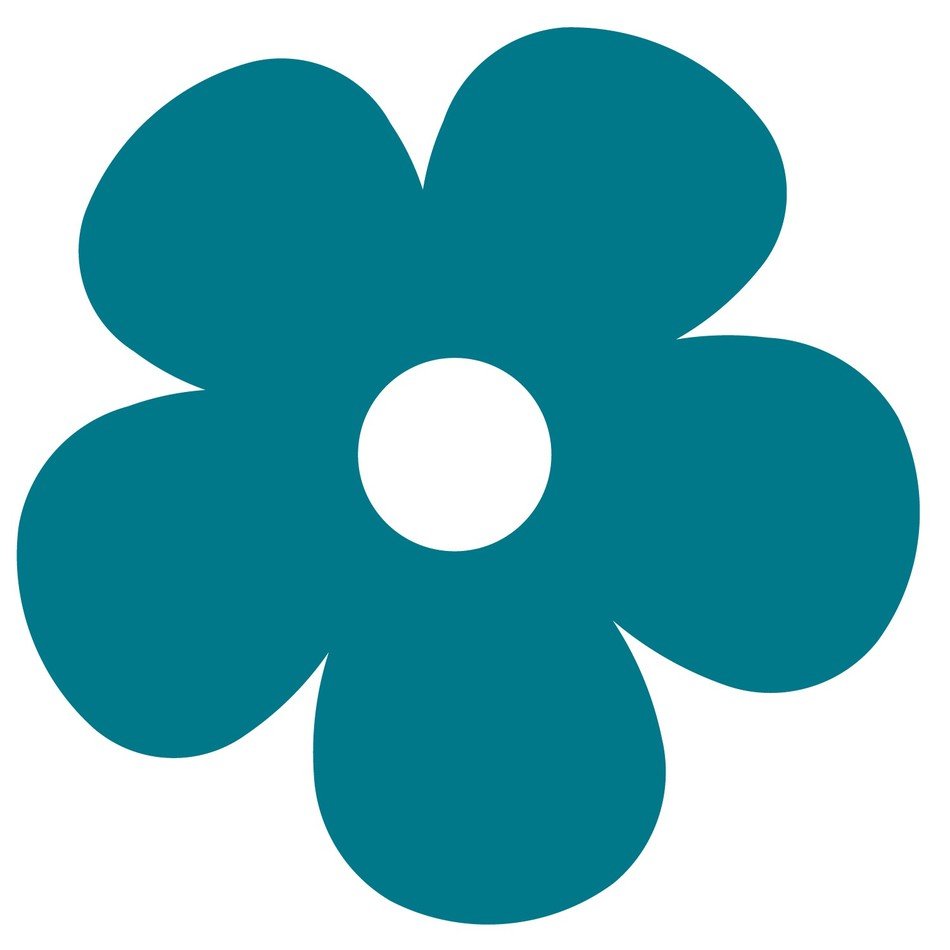 Flower Shape Cut Out Template drawing free image download