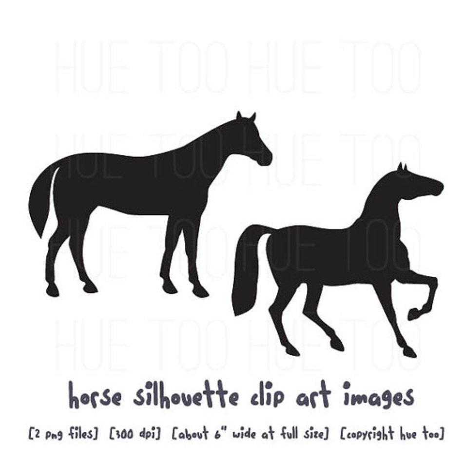Outline Horse Silhouette Clip Art free image download