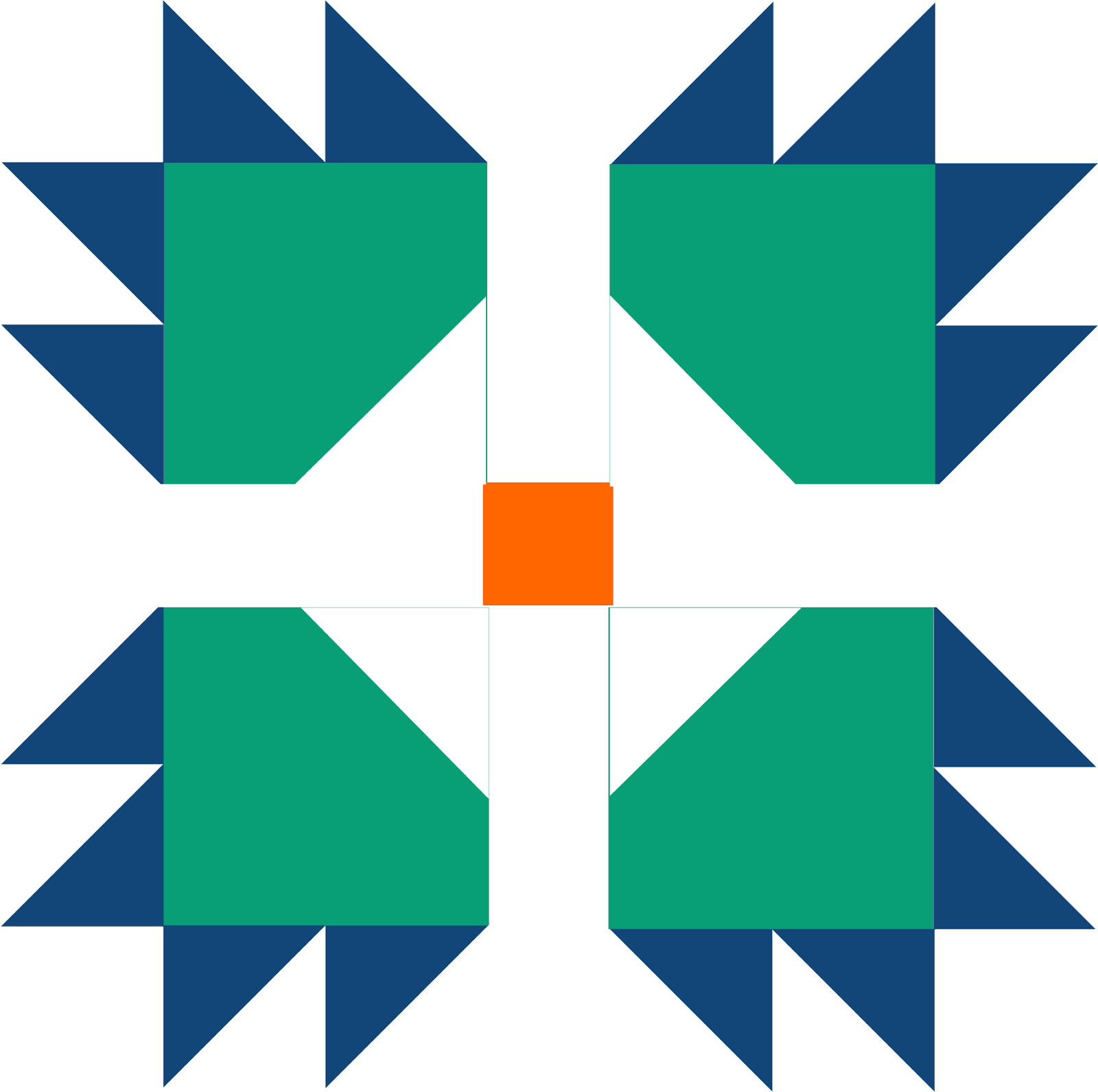 Bear Paw Quilt Block drawing free image download