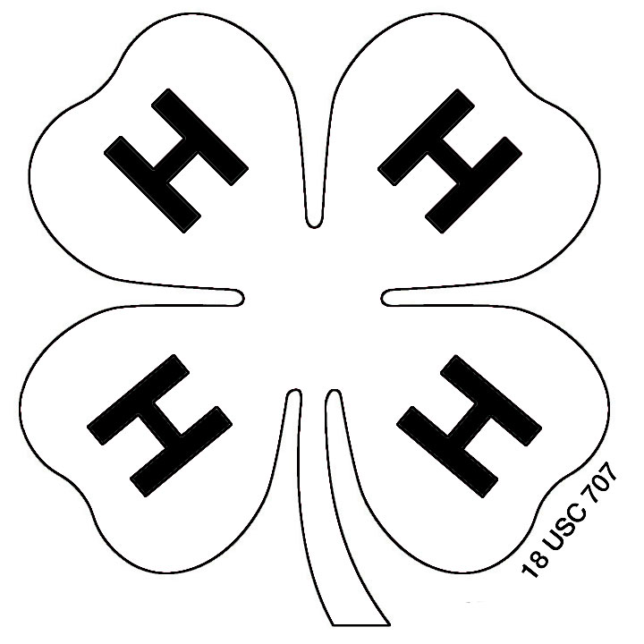 4 H Clover Clip Art N11 free image download