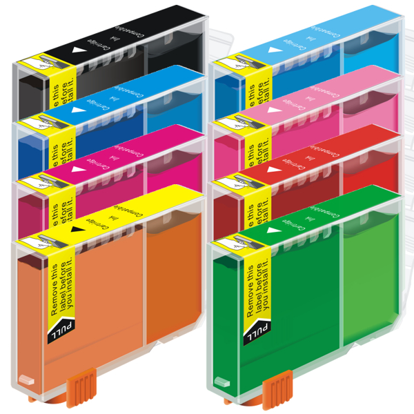 CLI 8 Compatible Inkjet Cartridge Set Ink Cartridges Canon free image