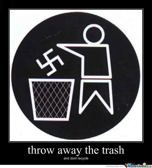 Throw Away Trash Sign N5 free image download