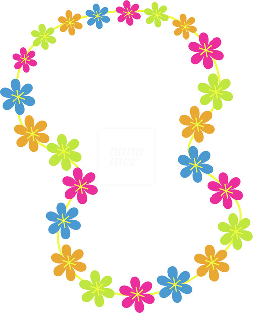 Hawaiian Lei Border N2 free image download