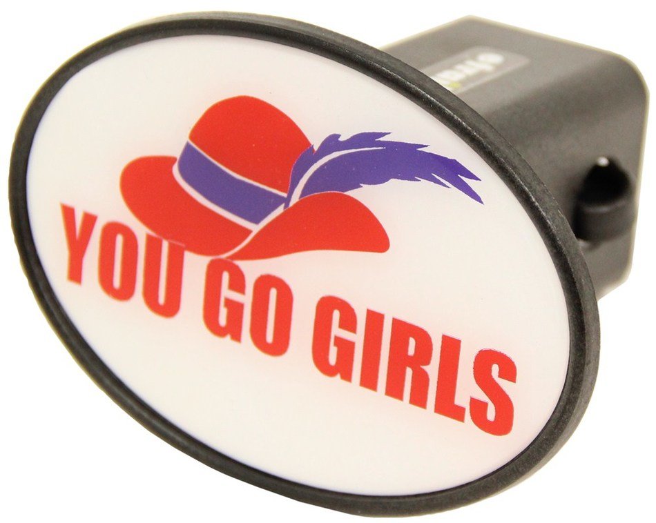 You go Girls, Trailer Hitch Cover free image download