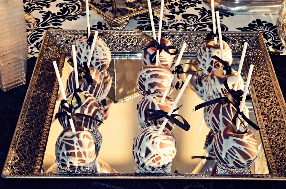 Cute chocolate apple dessert free image download