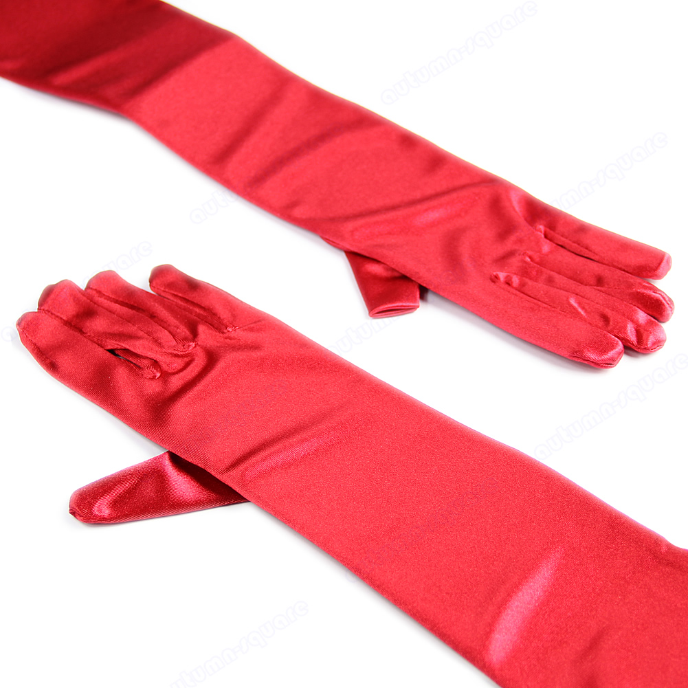 Red silk women gloves free image download