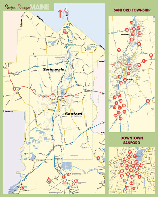 Sanford Maine Map free image download